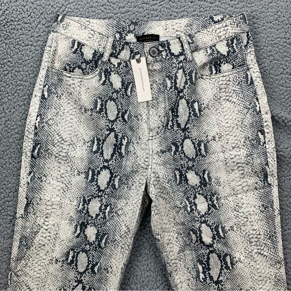 Current Air by Anthropologie Lela Snake Printed Straight Leg Pants  -  Size: M - Picture 2 of 16
